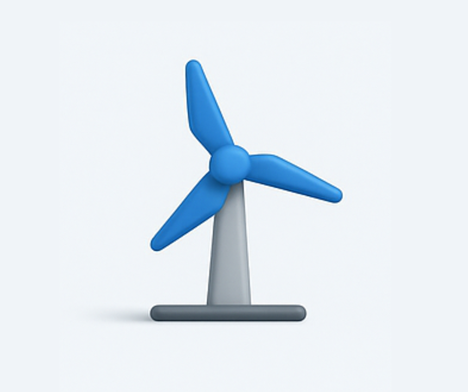 Grey radio tower icon with blue signal waves