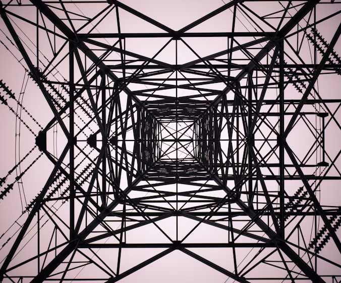black electrical tower